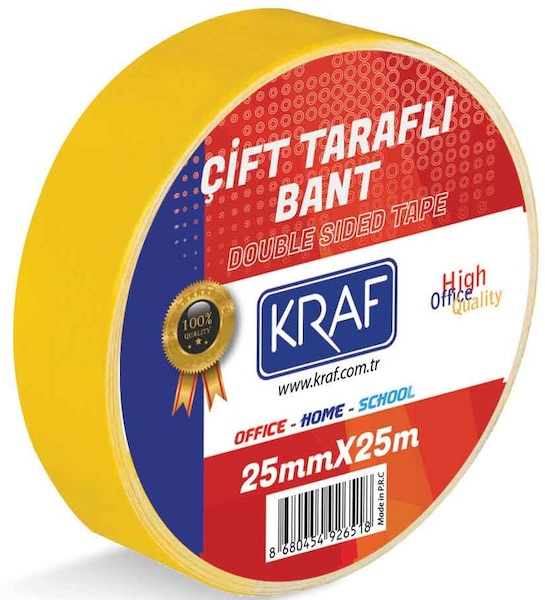KRAF ÇIFT TARAFLI BANT 25MMX25M 2525G
