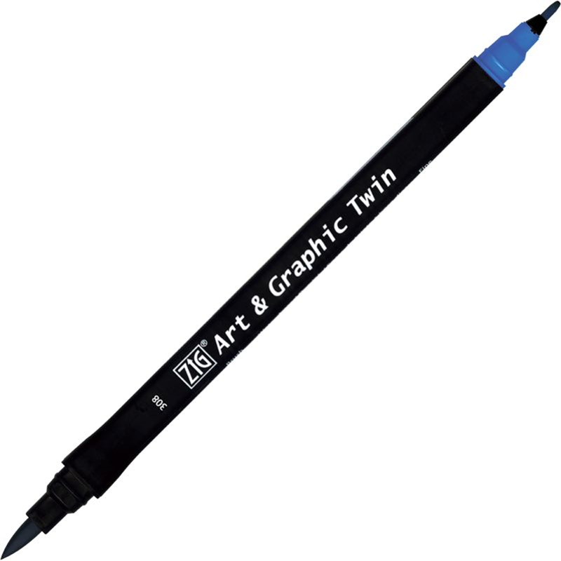 ZIG ART&GRAPHIC TWIN TUT-80 308 CORNFLOUR BLUE