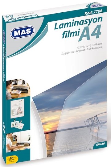 MAS LAMINASYON FILMI 125 MIC.A4 10 7706