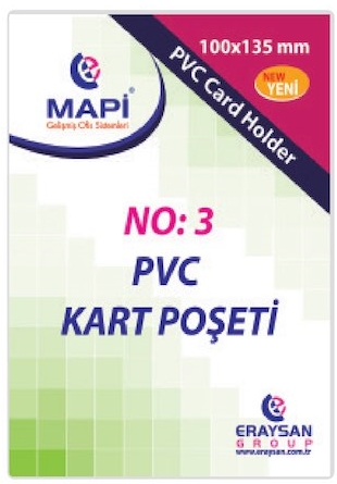 MAPI KART KABI PVC DIKEY 100X135 100 LÜ 910 10 37