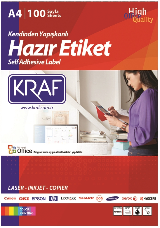KRAF LASER ETIKET KF-2001 199.6 X 289.1 MM